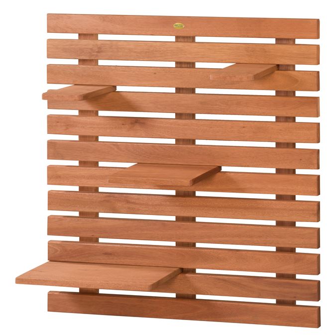 Painel Para Flores Combine   Stain Jatobá