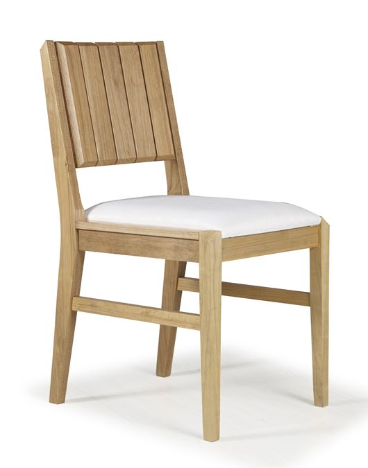 Cadeira Angra Estofada   Verniz Natural 1