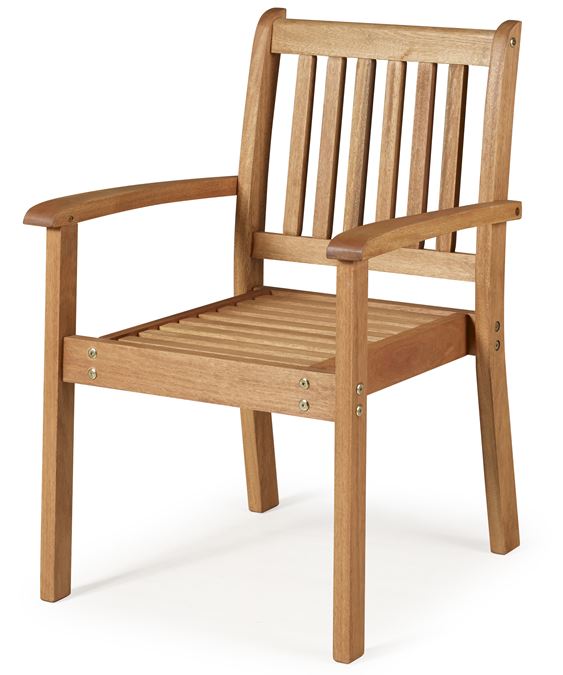 Deixa Cadeira Empilhável  Stain Jatobá 1