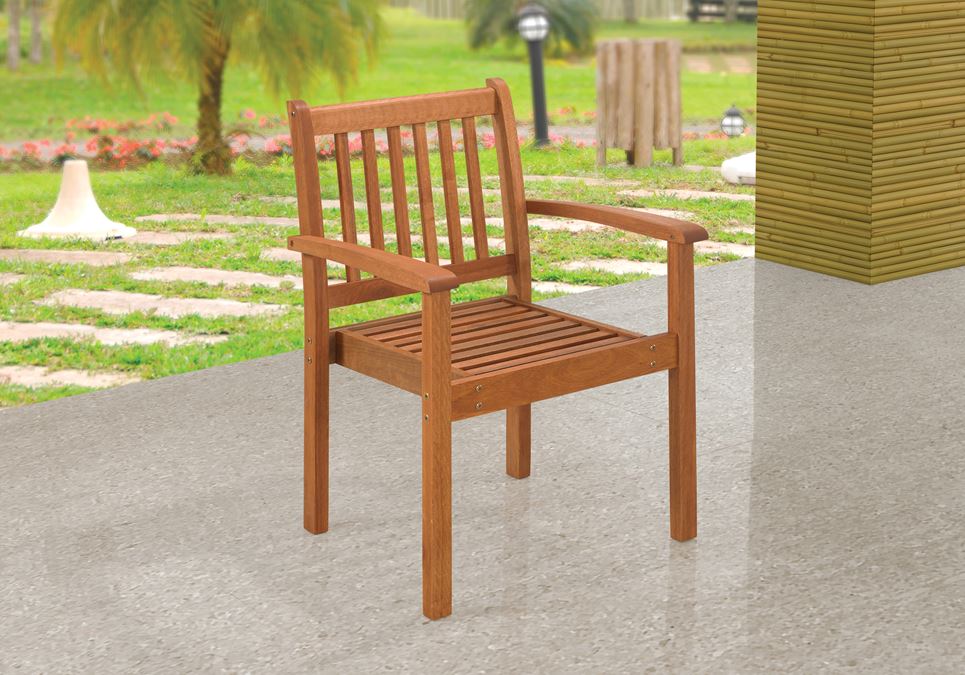 Cadeira Empilhável   Stain Jatobá 4