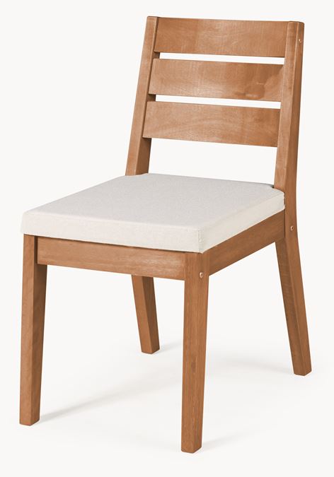 Deixa Cadeira Fortaleza Estofada   Stain Jatobá