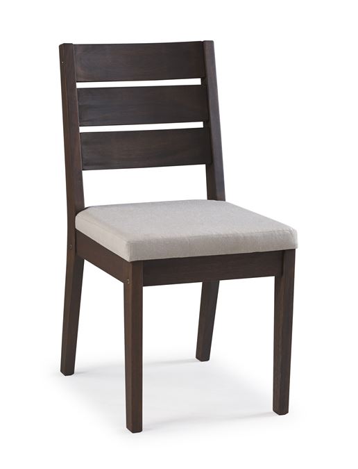 Cadeira Fortaleza Estofada   Stain Nogueira