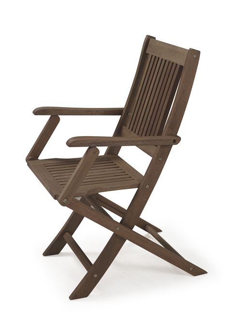 Cadeira Primavera Dobr. Com Braços   Stain Nogueira 2