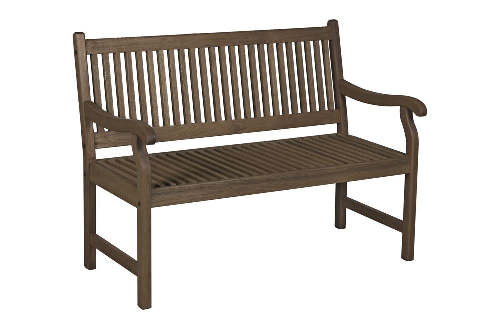 Banco 03 Lugares Ripado   Stain Nogueira